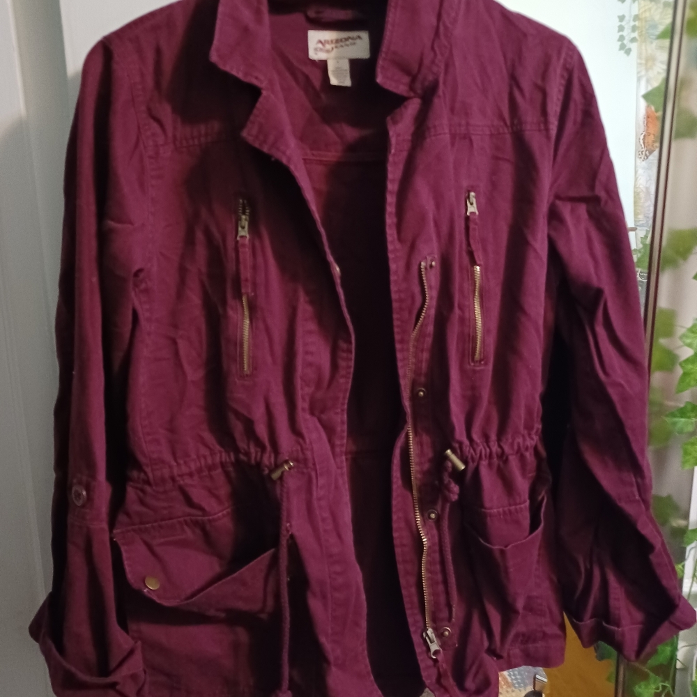 maroon jacket